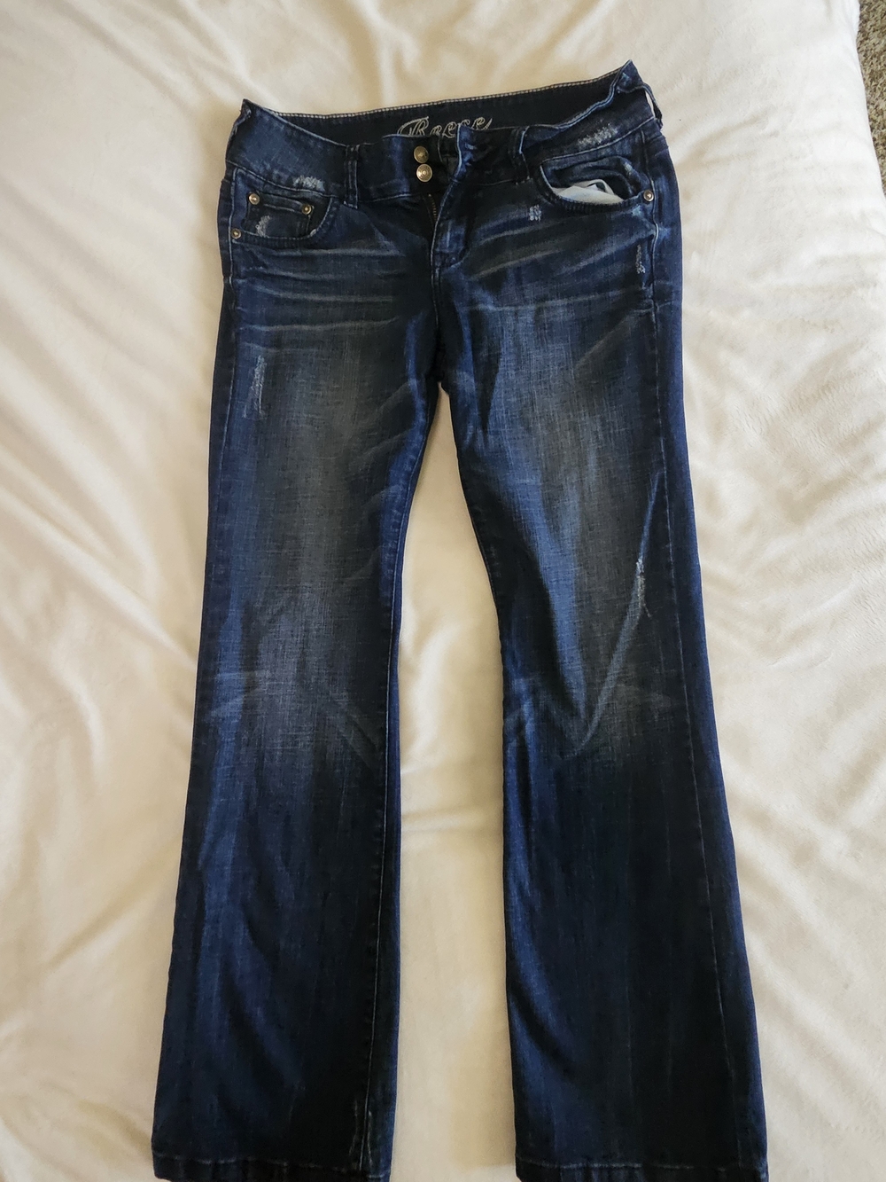 Y2k dELiA*s Reese Dark Blue Boot cut Jeans - VINTAGE